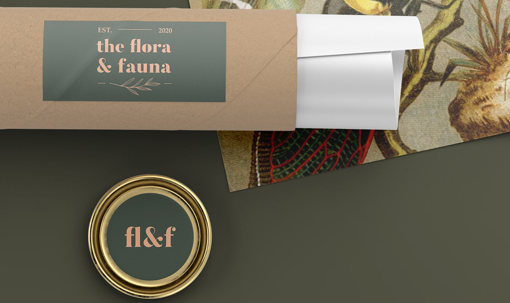 The Flora and Fauna packaging